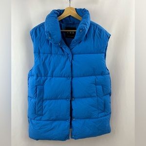 Zara Blue Puffer Vest | Size XS/S | NWOT